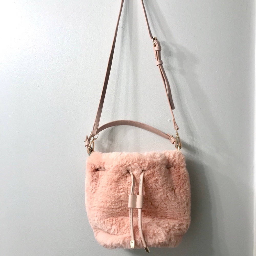 NWOT Free People Fur Crossbody